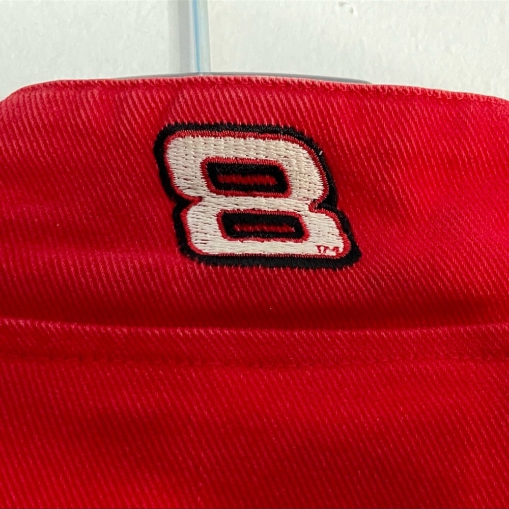 🏎️ VTG 90’s DALE EARNHARDT JR. WINSTON CUP BUDWEISER NASCAR RACING JACKET Men XL - Picture 10 of 14